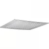 Sanindusa Pomme de douche haute à encastrer carrée inox 38x38cm sorties d'eau en silicone anti-calcaire Square chromé* Pommeau De Douche, Flexible Et Barre De Douche
