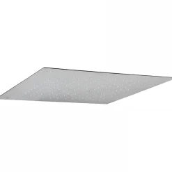 Sanindusa Pomme de douche haute à encastrer carrée inox 38x38cm sorties d'eau en silicone anti-calcaire Square chromé* Pommeau De Douche, Flexible Et Barre De Douche