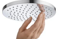 Hansgrohe Pommeau de douche 1 jet rond, chrome, Vernis Shape