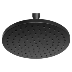 GoodHome Pommeau de douche 1 jet rond, noir, Cavally