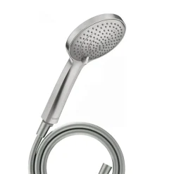 Duravit Pommeau de douche 3 jets Universal avec curseur inox brossé + flexible de douche