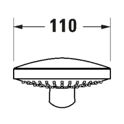 Duravit Pommeau de douche 3 jets Universal avec curseur inox brossé + flexible de douche