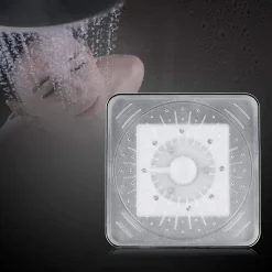 Deko Pommeau de douche à LED 7 couleurs, bain-marie lumineux et romantique