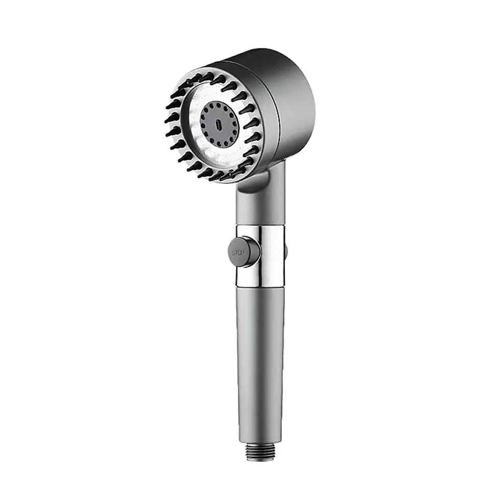 Deko Pommeau de douche à main - Avec filtre - Haute pression - Économie d'eau - Buse en silicone