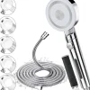 Vendos85 Pommeau de douche argenté 6 modes haute pression