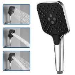 Auralum Max Pommeau de douche avec 3 modes de jet Pomme de douche Kit de douche* Pommeau De Douche, Flexible Et Barre De Douche