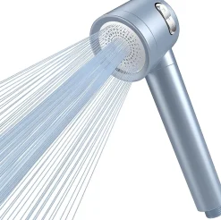 Vendos85 Pommeau de douche bleu haute pression 3 jets filtré* Pommeau De Douche, Flexible Et Barre De Douche