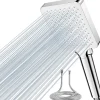 Vendos85 Pommeau de douche carré blanc 6modes avec tuyau* Pommeau De Douche, Flexible Et Barre De Douche