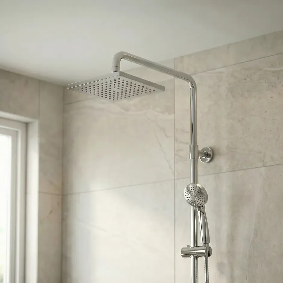 Cooke & Lewis Pommeau de douche chrome Mukda* Pommeau De Douche, Flexible Et Barre De Douche