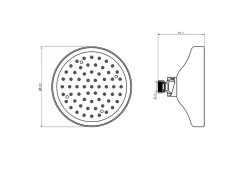 Cooke & Lewis Pommeau de douche chrome Maria