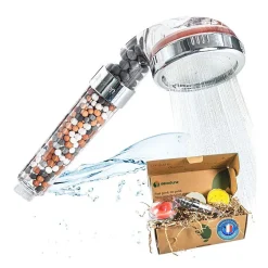 Aecodune Pommeau de douche filtrant anticalcaire* Pommeau De Douche, Flexible Et Barre De Douche