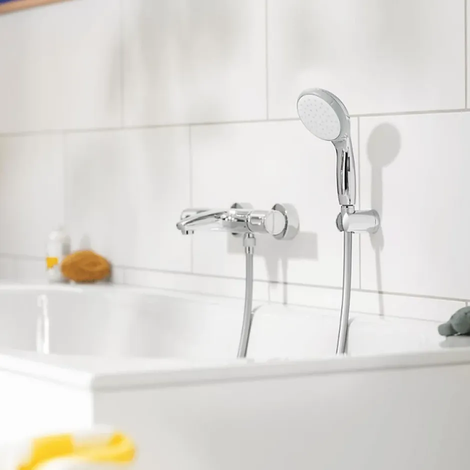 Grohe Pommeau de douche Quickfix Vitalio START Go 100* Pommeau De Douche, Flexible Et Barre De Douche