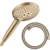 Hansgrohe Pommeau de douche Raindance Select S EcoSmart 120 3 jets + flexible Designflex 125 cm bronze brossé