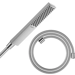 Hansgrohe Pommeau de douche Pulsify E 100 EcoSmart chromé + flexible de douche Designflex 160 cm chromé* Pommeau De Douche, Flexible Et Barre De Douche