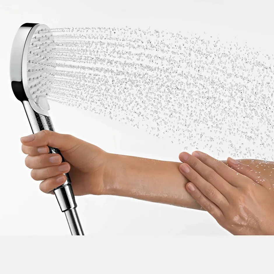 Hansgrohe Pommeau de douche Crometta 2 jets coloris blanc en plastique ABS et polypropylène