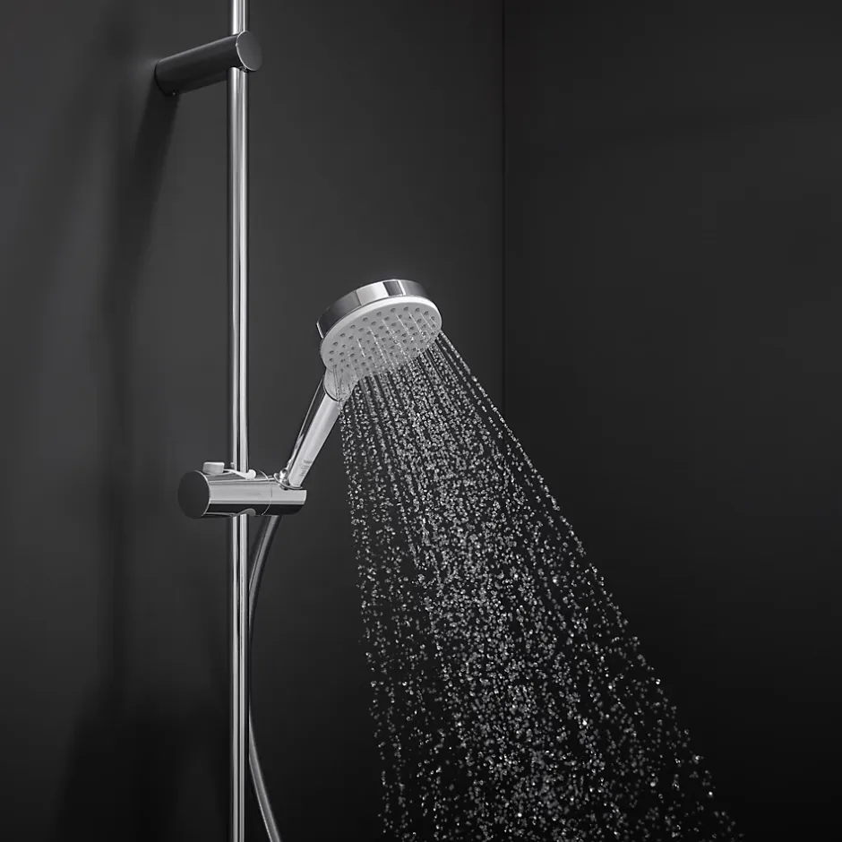 Hansgrohe Pommeau de douche Crometta 2 jets coloris blanc en plastique ABS et polypropylène
