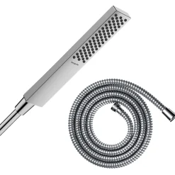 Hansgrohe Pommeau de douche Pulsify E 100 EcoSmart chromé + flexible de douche 1,60 m Metaflex chromé