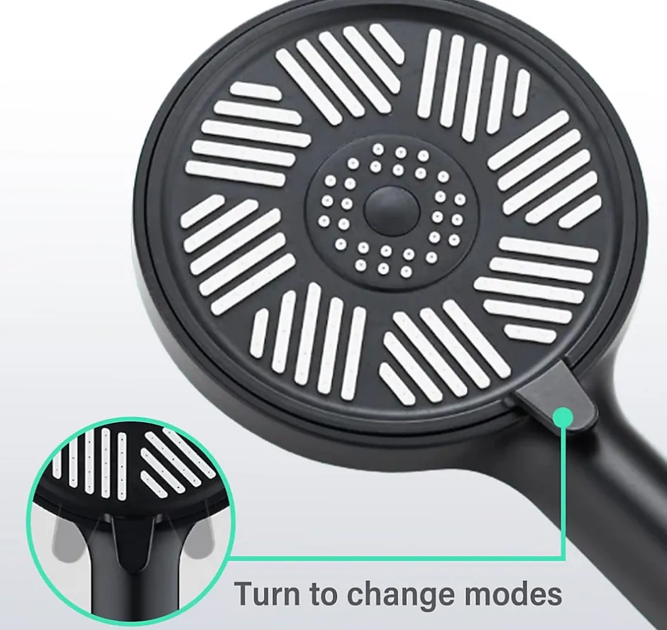 Deko Pommeau de Douche Haute Pression,Pommeau de Douche à Effet pluie, Douchette à main, Grand Pommeau de Douche à économie d'eau