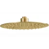 Kibath Pommeau de douche rond de 25 cm avec finition or brossé en acier inoxydable* Colonne De Douche Mécanique