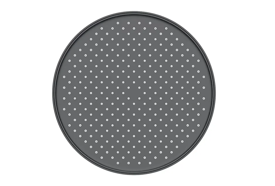 Bernstein Pommeau de douche Tête de douche rectangulaire en ABS à effet pluie et buses anti-calcaire - 25,4cm - D2201R - Noir mat* Pommeau De Douche, Flexible Et Barre De Douche