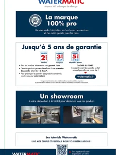 Watermatic Pompe de relevage 2 entrées pour douche traditionnel ou extra plat VD80 évacuation de 1 douche+1 lavabo