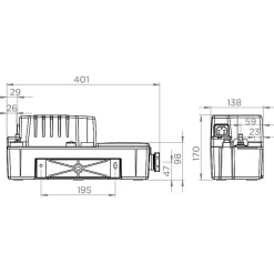 SFA Pompe de relevage - Sanicondens Best Flat -