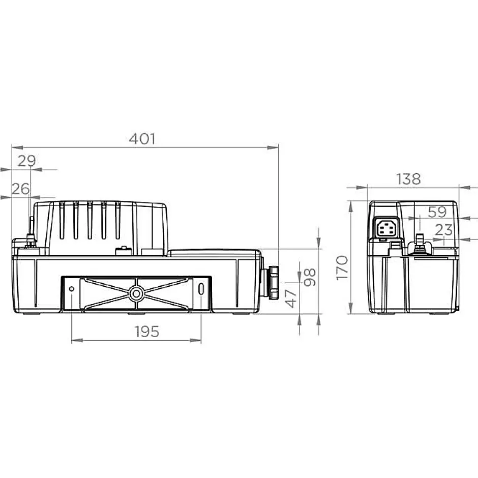 SFA Pompe de relevage - Sanicondens Best Flat -