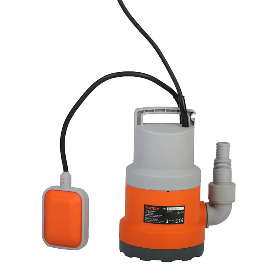 Fuxtec Pompe de relevage eaux usées - FX-TP1250 - 250W débit 6000 litres par heure* Wc Chimique Et Broyeur