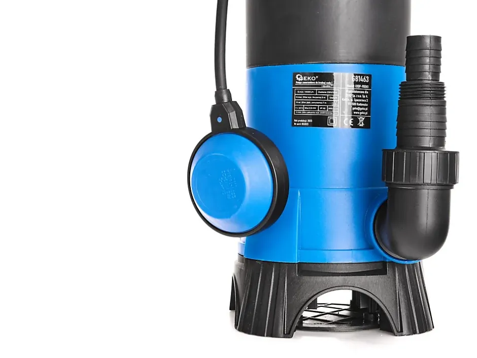 Geko Pompe Immergée En Plastique Avec Flotteur Pour Eaux Sales 900 W* Wc Chimique Et Broyeur