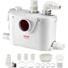 Vevor Pompe macératrice 500W, sanitaire 4 entrées eau, 110 L min, ht. refoulement 8 m.