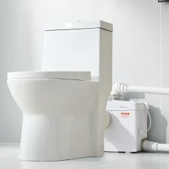 Vevor Pompe macératrice 1200W, sanitaire 4 entrées eau, 180 L min, ht. refoulement 10 m.
