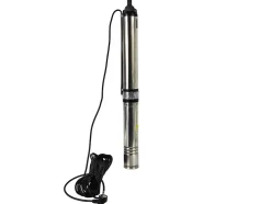 Geko Pompe Submersible Pour Puits QJD2 62/15 1,5 KW 90 L/min 62 m 95 mm* Wc Chimique Et Broyeur