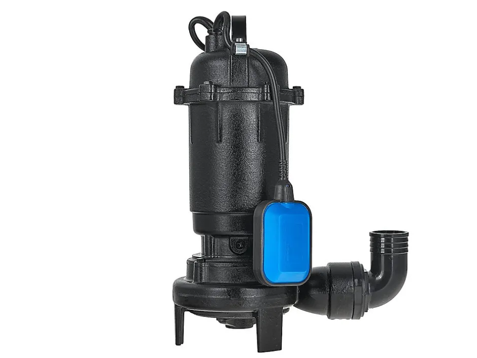 Geko Pompe WQD 750W Avec Broyeur Et Couteaux De Coupe Pour Eaux Sales* Wc Chimique Et Broyeur