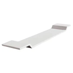 Bernstein Pont de baignoire en fonte minérale PB4208 - 85x16cm - Blanc mat