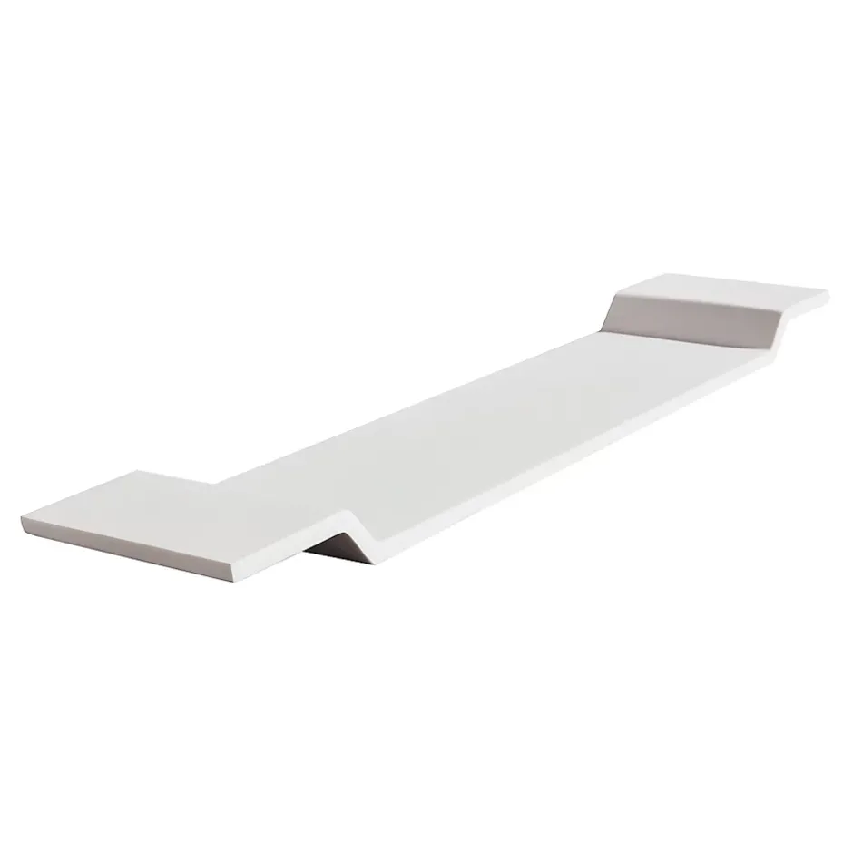 Bernstein Pont de baignoire en fonte minérale PB4208 - 85x16cm - Blanc mat