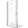 Laneri Porte de douche 6 mm pliante pour installation en niche - 83-86,5