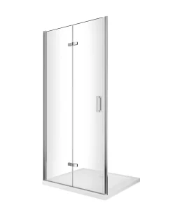 Laneri Porte de douche 6 mm pliante pour installation en niche - 63-66,5