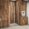 AICA Sanitaire Porte de douche battante 95cm en verre anticalcaire Porte de douche Hauteur 197cm* Porte De Douche
