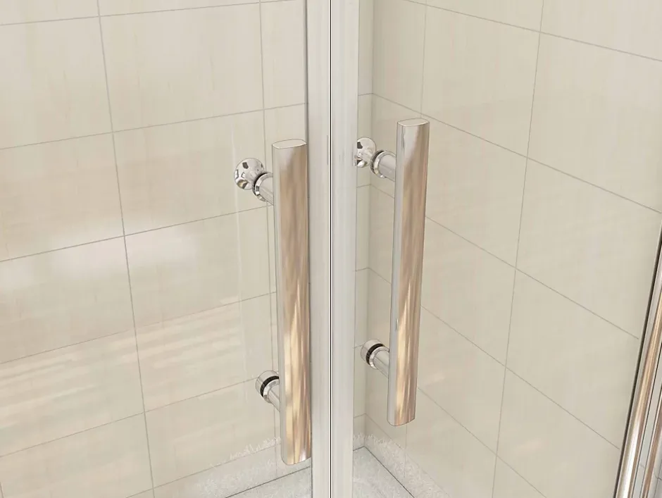 AICA Sanitaire Porte de douche battante 85cm en verre anticalcaire Porte de douche Hauteur 187cm* Porte De Douche