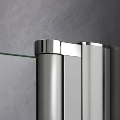 AICA Sanitaire Porte De Douche Battante 105x197cm Porte De Douche Installation En Niche Ouverte Vers L'intérieur Ou L'extérieur* Porte De Douche