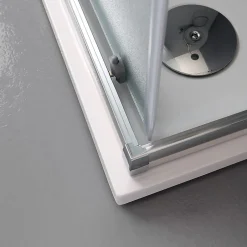 Kiamami Valentina Porte De Douche Carrée 80X80 Cm Mat Effet Peau D'orange 6 Mm - Giada* Porte De Douche