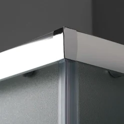 Kiamami Valentina Porte De Douche Carrée 80X80 Cm Mat Effet Peau D'orange 6 Mm - Giada* Porte De Douche