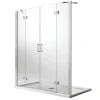 Porte de douche 200CM H190 Verre Transparent avec Easy-Clean mod. Flip Porte + Porte