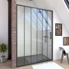 Galedo Porte de douche coulissante noir FactorX 120cm* Porte De Douche
