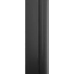 Schulte Porte de douche coulissante transparente l. totale 120 x H.200 cm avec porte latérale fixe gauche l.80 cm, profilé noir, Impériale 8* Porte De Douche