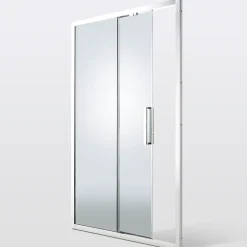 Cooke & Lewis Porte de douche coulissante Zilia verre fumé 140 cm* Porte De Douche