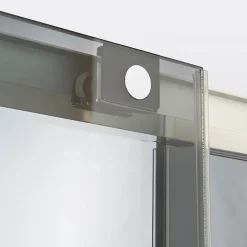 Cooke & Lewis Porte de douche coulissante Zilia verre fumé 140 cm* Porte De Douche
