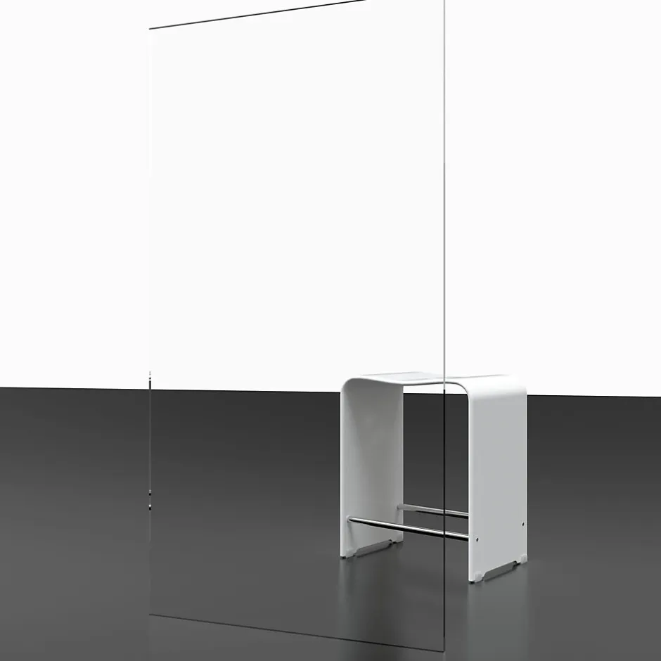 Schulte Porte de douche coulissante l.140 x H.200 cm ouverture gauche, profilé chrome, Impériale 8* Porte De Douche