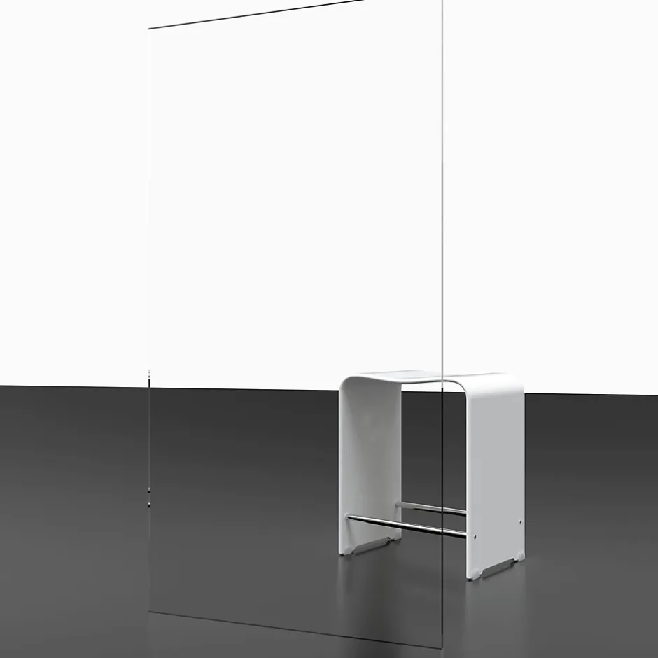 Schulte Porte de douche coulissante ouverture gauche l.140 x H.200 cm, verre transparent anticalcaire, profilé chromé, Imperial* Porte De Douche