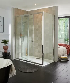 Cooke & Lewis Porte de douche coulissante Zilia transparent 160 cm* Porte De Douche